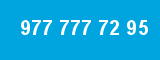 977 777 72 95 977 777 72 95